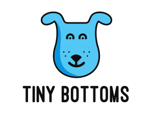 Blue Dog Cartoon logo design