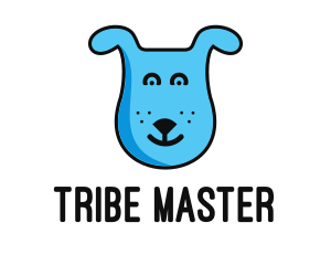 Blue Dog Cartoon logo design