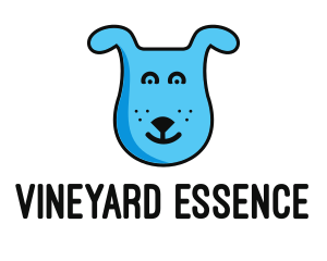 Blue Dog Cartoon logo design