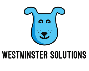 Blue Dog Cartoon logo design