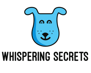 Blue Dog Cartoon logo design