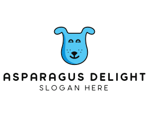 Blue Dog Cartoon logo design