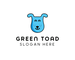 Blue Dog Cartoon logo design