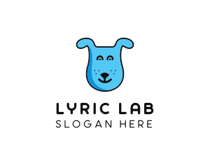 Blue Dog Cartoon logo design