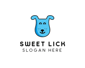 Blue Dog Cartoon logo design