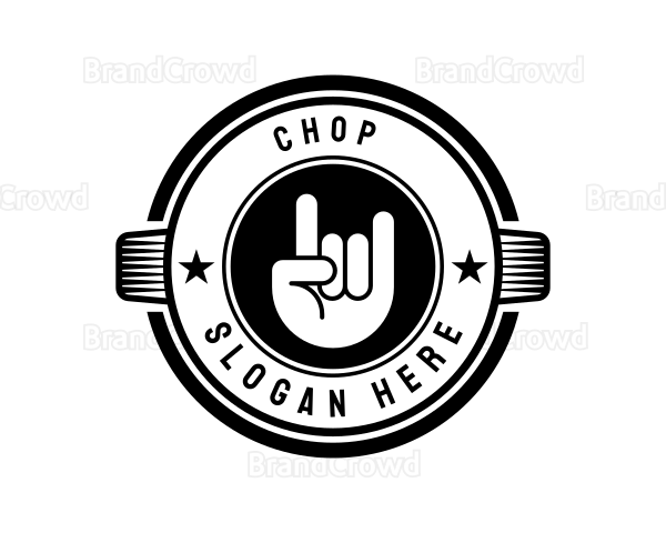 Rock Band Badge Logo