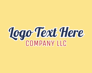 Text - American Company Text Font logo design