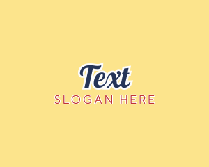 American Company Text Font logo design