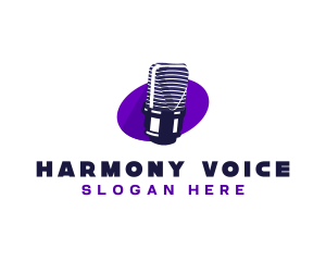 Singing - Microphone Broadcast Media logo design