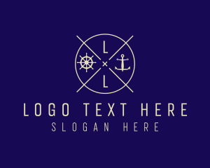 Wheel - Anchor Wheel Vessel logo design