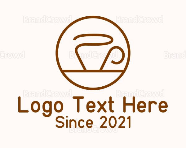 Minimalist Ceramic Mug Logo