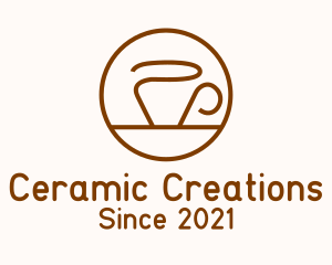 Ceramic - Minimalist Ceramic Mug logo design