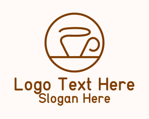 Minimalist Ceramic Mug  Logo
