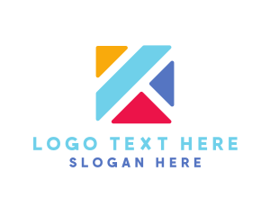 Slant - Corporate Agency Letter K logo design