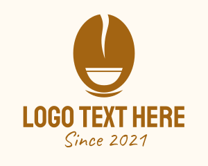 Hot Coffee - Minimalist Coffee Bar logo design