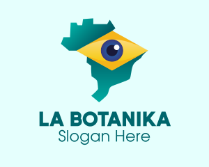 Sightseeing - Brazil Eye Map logo design