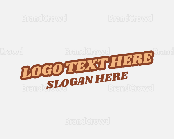 Casual Fashion Wordmark Logo