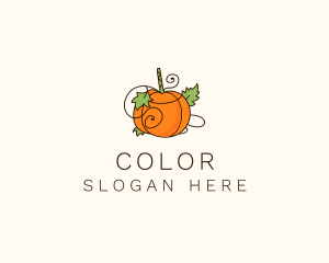 Vegan - Vegetable Pumpkin Farm logo design