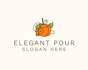 Vegetable Pumpkin Farm logo design