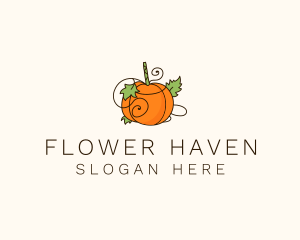 Vegetable Pumpkin Farm logo design