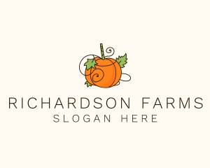 Vegetable Pumpkin Farm logo design