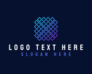 Geometry - Square Pattern Technology logo design