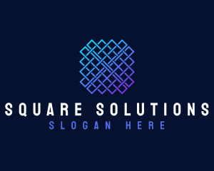 Square Pattern Technology logo design