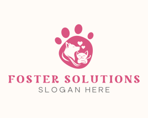 Foster - Dog Cat Pet logo design