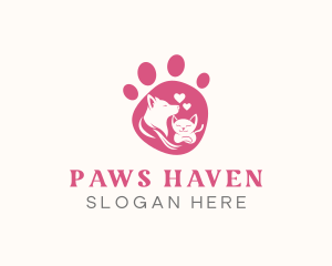 Dog Cat Pet logo design