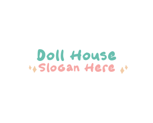 Doll - School Cute Wordmark logo design