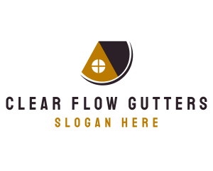 Gutter - Residential Roof Repair logo design