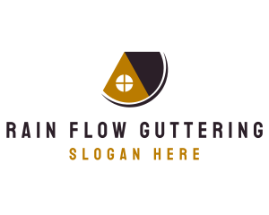 Guttering - Residential Roof Repair logo design