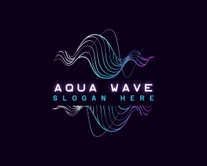 Audio Music Sound Wave logo design