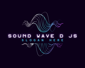 Audio Music Sound Wave logo design