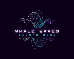 Audio Music Sound Wave logo design