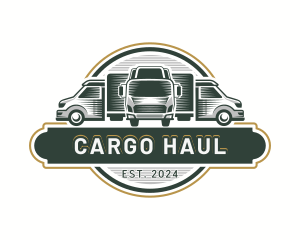 Courier Truck Cargo logo design