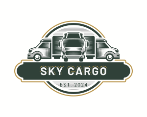 Courier Truck Cargo logo design