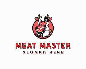 Cow Meat Gourmet logo design