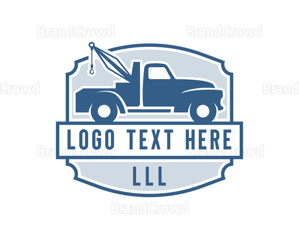 Towing Truck Logistics Logo