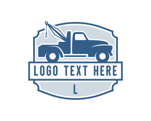 Towing Truck Logistics Logo