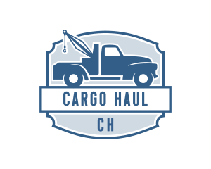 Towing Truck Logistics logo design