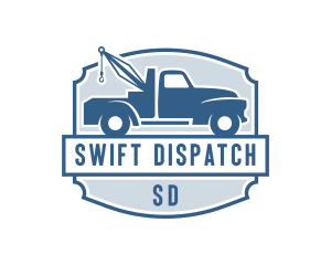 Towing Truck Logistics logo design