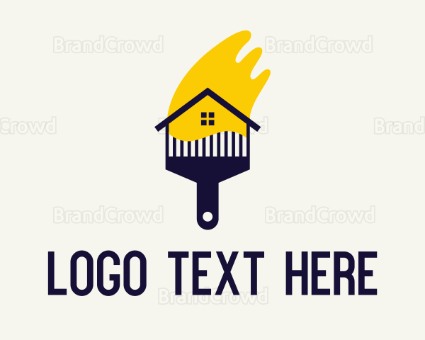 House Painting Brush Logo