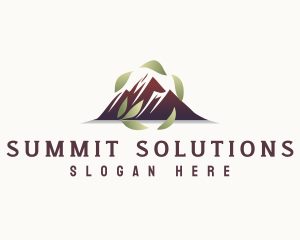 Leaf Mountain Summit logo design