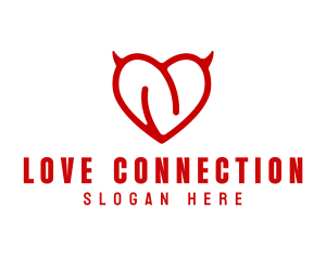 Dating - Love Heart Dating logo design