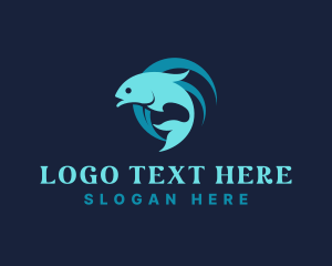 Aquarium - Ocean Fish Restaurant logo design