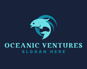 Ocean Fish Restaurant logo design