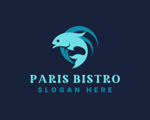 Ocean Fish Restaurant logo design