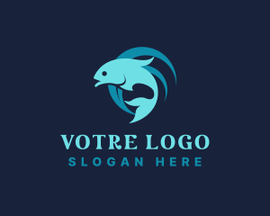 Underwater - Ocean Fish Restaurant logo design