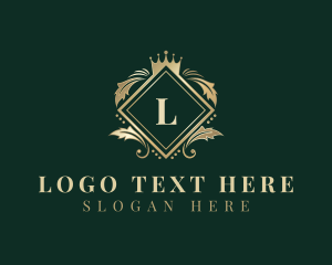 Leaf - Royal Crown Premium logo design